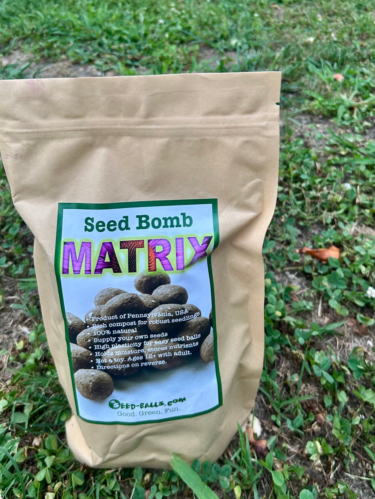 Matrix Mud – All-Natural Soil Binder for Seed Balls & Gardening Projects 1000grams